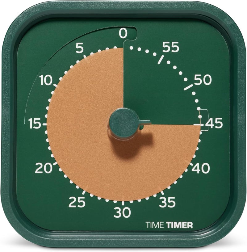 Time Timer MOD Home - Metallic Series - Individual Sized 60 Minute Visual Countdown Timer for ADHD, Adults, Students, and Pomodoro with Silent Operation (Metallic Forest) - Image 1
